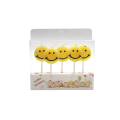 Popular birthday cartoon Happy Face candle with 5pcs candle